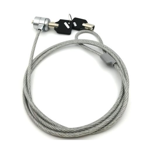 Usual Stock Clear PVC Coated 1.2M Stainless Steel Security Cable Notebook Computer Lock