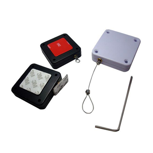Secure Loss Prevention Black White ABS Pull Box With Different End Fittings