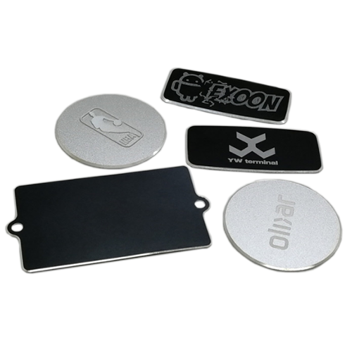 Metal Aluminum Blank Anodize Tag 56*31*0.3mm Highlight Name Plate 