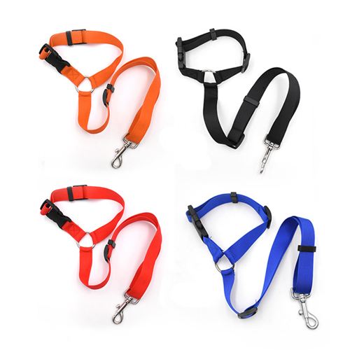 100% Eco-friendly Nylon Safety Dog / Cat Seat Strap Belt Adjustable Durable Webbing Headrest Leashs