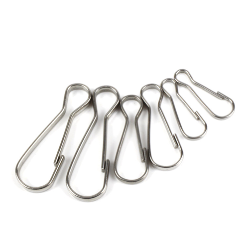 Fashion Stainless Steel Trigger J Hanging Hook For Lanyard Fitting