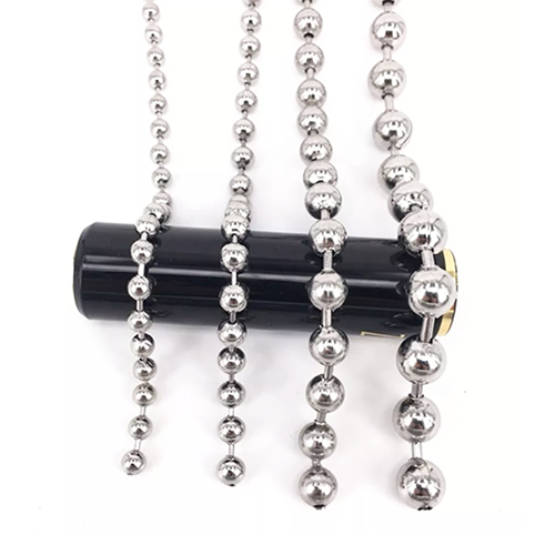 Nickle Metal Bead Ball Chains With Custom Length For DIY Accessories