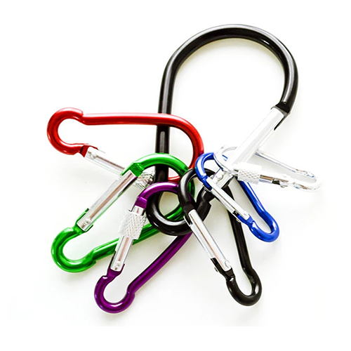 Safety Outdoor Key Chain Hook Locking Aluminum Alloy Gourd Shape Colorful Carabiner Buckle For Daily Use